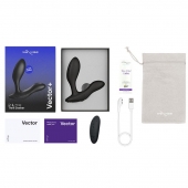 Черный анальный вибратор We-Vibe Vector+ - We-vibe - в Кургане купить с доставкой