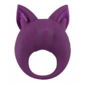 Фиолетовое перезаряжаемое эрекционное кольцо Kitten Kiki - Lola Games - в Кургане купить с доставкой