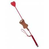 Стек с красным наконечником-сердечком - 70 см. - Sitabella - купить с доставкой в Кургане