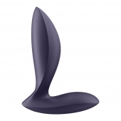 Фиолетовый анальный вибростимулятор Power Plug - Satisfyer - в Кургане купить с доставкой