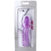 Фиолетовая насадка, удлиняющая половой член - 13,5 см. - Toyfa Basic - в Кургане купить с доставкой