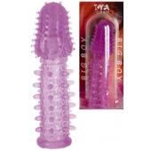 Фиолетовая насадка, удлиняющая половой член - 13,5 см. - Toyfa Basic - в Кургане купить с доставкой