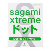 Презерватив Sagami Xtreme Type-E с точками - 1 шт. - Sagami - купить с доставкой в Кургане