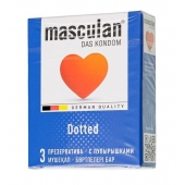 Презервативы с пупырышками Masculan Dotted - 3 шт. - Masculan - купить с доставкой в Кургане