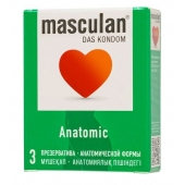 Презервативы анатомической формы Masculan Anatomic - 3 шт. - Masculan - купить с доставкой в Кургане