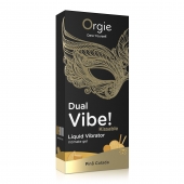 Съедобный гель Dual Vibe Pina Colada с эффектом вибрации и вкусом коктейля пина колада - 15 мл. - ORGIE - купить с доставкой в Кургане
