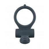 Серое перезаряжаемое эрекционное кольцо с вибрацией Power Clit - Dorcel - в Кургане купить с доставкой