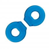 Комплект из двух колец для пениса 2-Pack Ultra-Stretch Stamina Endurance Ring - BlueLine - в Кургане купить с доставкой