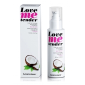 Съедобное согревающее массажное масло Love Me Tender Cocos с ароматом кокоса - 100 мл. - Love to Love - купить с доставкой в Кургане