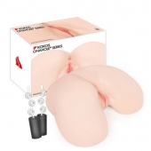 Мастурбатор-полуторс с двойным слоем материала и вибрацией Maria Onahole Real Vagina - KOKOS - в Кургане купить с доставкой