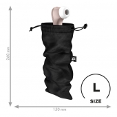 Черный мешочек для хранения игрушек Treasure Bag L - Satisfyer - купить с доставкой в Кургане