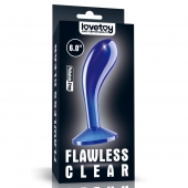 Синяя анальная втулка Flawless Clear Prostate Plug 6.0 - 15 см. - Lovetoy - в Кургане купить с доставкой