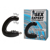 Чёрный массажёр простаты серии Sex Expert - Sex Expert - в Кургане купить с доставкой