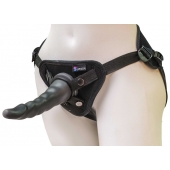 Комплект из трусиков Harness и двух насадок - 20,5 и 18 см. - LOVETOY (А-Полимер) - купить с доставкой в Кургане