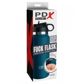 Мастурбатор-вагина в синей колбе F*ck Flask - Pipedream - в Кургане купить с доставкой