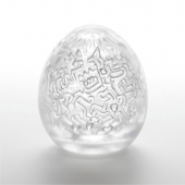 Мастурбатор-яйцо Keith Haring EGG PARTY - Tenga - в Кургане купить с доставкой