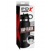Черный мастурбатор в виде бутылки Fap Flask - Pipedream - в Кургане купить с доставкой