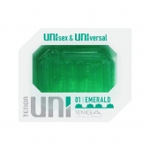 Зеленый мастурбатор-стимулятор Tenga Uni Emerald - Tenga - в Кургане купить с доставкой