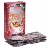 Презервативы Sagami Xtreme Strawberry c ароматом клубники - 10 шт. - Sagami - купить с доставкой в Кургане