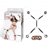 Леопардовая фиксация на матрас для рук и ног Classic Bedspreader - Lux Fetish - купить с доставкой в Кургане
