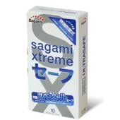 Презервативы Sagami Xtreme Ultrasafe с двойным количеством смазки - 10 шт. - Sagami - купить с доставкой в Кургане