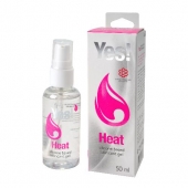 Возбуждающая силиконовая вагинальная смазка Yes Heat - 50 мл. - Sitabella - купить с доставкой в Кургане