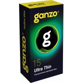 Прозрачные ультратонкие презервативы Ganzo Ultra thin - 15 шт. - Ganzo - купить с доставкой в Кургане