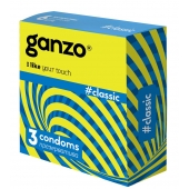 Классические презервативы с обильной смазкой Ganzo Classic - 3 шт. - Ganzo - купить с доставкой в Кургане