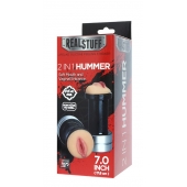 Двусторонний мастурбатор REALSTUFF 2 IN 1 HUMMER MOUTH   VAGINA - ротик и вагина - Dream Toys - в Кургане купить с доставкой