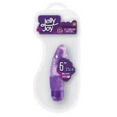 Фиолетовый вибромассажёр JELLY JOY 6INCH 10 RHYTHMS - 15 см. - Dream Toys