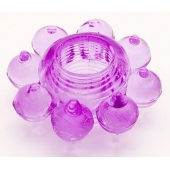 Мягкая фиолетовая гелевая насадка - Toyfa Basic - в Кургане купить с доставкой