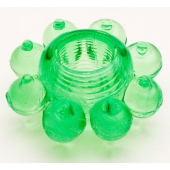 Зеленое эрекционное кольцо-цветок - Toyfa Basic - в Кургане купить с доставкой