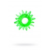 Зеленое эрекционное кольцо-солнце - Toyfa Basic - в Кургане купить с доставкой