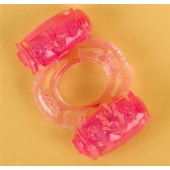 Розовое виброкольцо с двумя батарейками - Toyfa Basic - в Кургане купить с доставкой