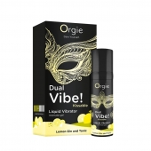 Съедобный жидкий вибратор Dual Vibe! со вкусом лимонного джина с тоником - 15 мл. - ORGIE - купить с доставкой в Кургане