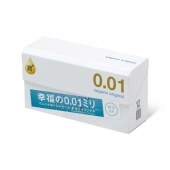 Увлажнённые презервативы Sagami Original 0.01 Extra Lub - 12 шт. - Sagami - купить с доставкой в Кургане
