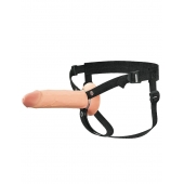 Полый страпон на ремнях 8’’ Hollow Silicone Strap-on - Pipedream - купить с доставкой в Кургане