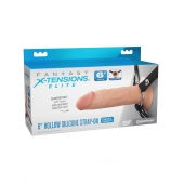 Полый страпон на ремнях 6’’ Hollow Silicone Strap-on - Pipedream - купить с доставкой в Кургане
