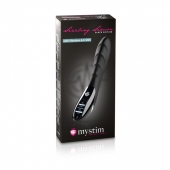 Вибратор с электростимуляцией Sizzling Simon Black Edition - 27 см. - MyStim - купить с доставкой в Кургане