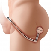 Кольцо на пенис с анальным стимулятором Stainless Steel Anal Hook   Cock Ring - BlueLine - в Кургане купить с доставкой
