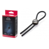 Тёмно-серое эрекционное кольцо с зажимом Again and Again Adjustable Cock Ring - Fifty Shades of Grey - в Кургане купить с доставкой