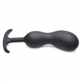 Черный массажер простаты с утяжелителями Premium Silicone Weighted Prostate Plug XL - 20,8 см. - XR Brands - в Кургане купить с доставкой