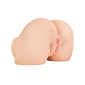 Телесный мастурбатор-полуторс с вибрацией Shake That Ass - Pipedream - в Кургане купить с доставкой