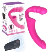 Розовый безремневой страпон Straples Strap-On Dildo - Erokay - купить с доставкой в Кургане