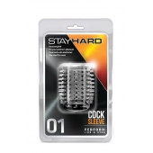Прозрачная насадка с шипами STAY HARD COCK SLEEVE 01 CLEAR - Blush Novelties - в Кургане купить с доставкой