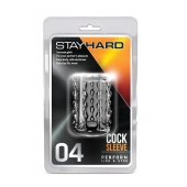 Прозрачная насадка с бороздками STAY HARD COCK SLEEVE 04 CLEAR - Blush Novelties - в Кургане купить с доставкой