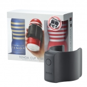 Набор Tenga Cup Vibrator 1st Set: вибратор Cup Vibrator, мастурбатор Original Vacuum Cup, мастурбатор Premium Original Vacuum Cup - Tenga - в Кургане купить с доставкой