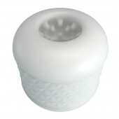 Белый сквозной мастурбатор Crystle - Baile - в Кургане купить с доставкой