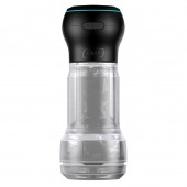 Набор PowerBlow   Feel Pocket Stroker Crystal: мастурбатор и интерактивная насадка - Kiiroo - в Кургане купить с доставкой