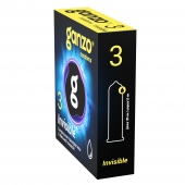 Супертонкие презервативы Ganzo Invisible - 3 шт. - Ganzo - купить с доставкой в Кургане